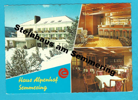 AK Steinhaus am Semmering. Haus Alpenhof.