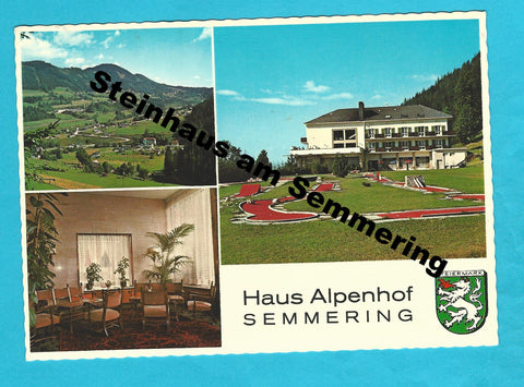 AK Steinhaus am Semmering. Haus Alpenhof.