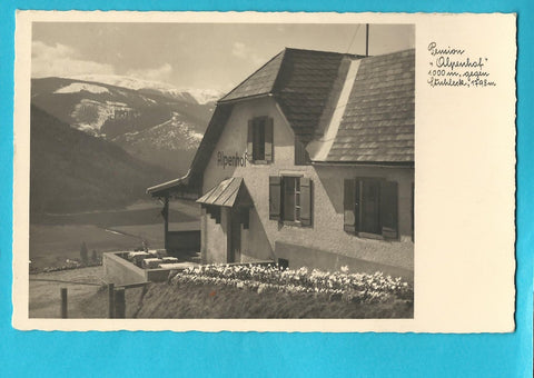 AK Steinhaus am Semmering. Pension Alpenhof gegen Stuhleck. (1939)