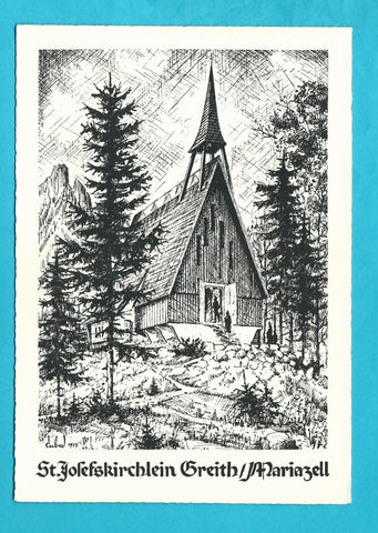 AK St. Josefskirchlein in Greith.