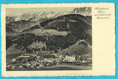 AK Aflenz mit Hochschwab. (1933-34)