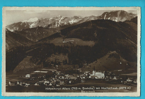 AK Aflenz mit Hochschwab. (1931-32)