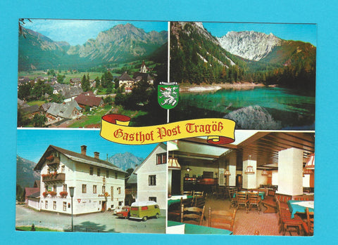 AK Tragöß. Gasthof zur Post. A. u. G. Petutschnig.