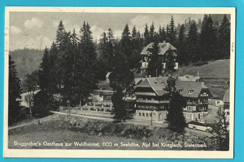 AK Alpl. Bruggraber's Gasthaus zur Waldheimat.