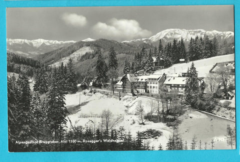 AK Alpl. Alpengasthof Bruggraber. Roseggers Waldheimat.