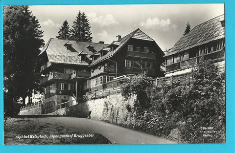 AK Alpl bei Krieglach, Alpengasthof Bruggraber. (1957)