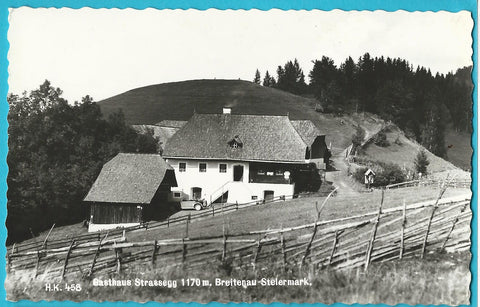 AK Gasthaus Strassegg. Breitenau.