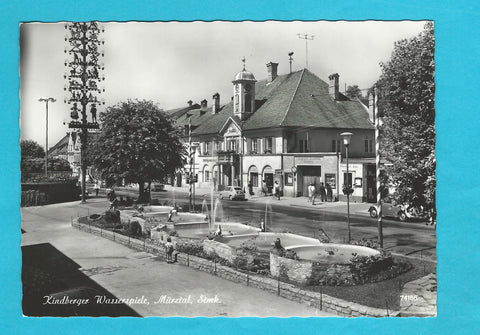 AK Kindberger Wasserpiele. (1963)