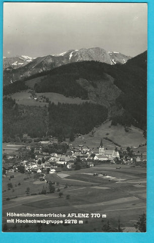AK Aflenz mit Hochschwabgruppe.