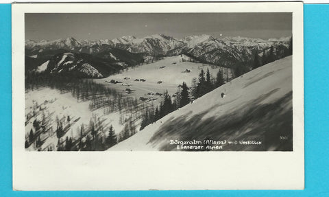 AK Bürgeralm (Aflenz) mit Westblick. Eisenerzer Alpen.