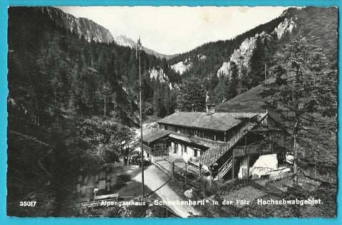 AK Alpengasthaus Schwabenbartl in der Fölz. Hochschwabgebiet.