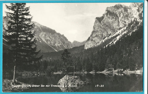 AK Tragöß-Oberort, Grüner See mit Trenchtling u. Pribitz.
