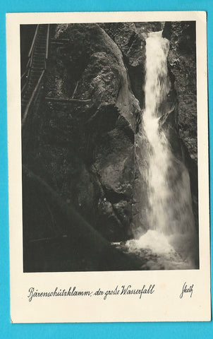 AK Bärenschützklamm, der große Wasserfall.
