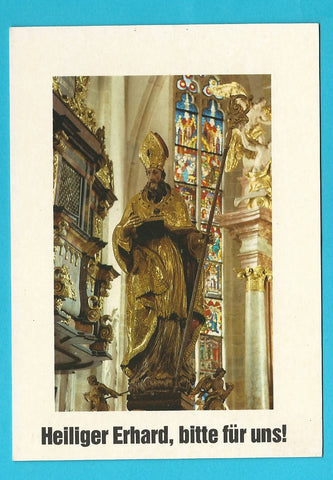 Karte St. Erhard in der Breitenau. Wallfahrtskirche. Statue des hl. Erhard.