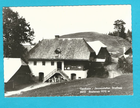 AK Breitenau. Gasthaus Jausenstation Straßegg.