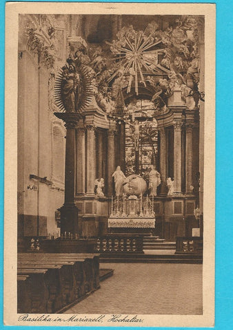 AK Basilika in Mariazell, Hochaltar. (1926)