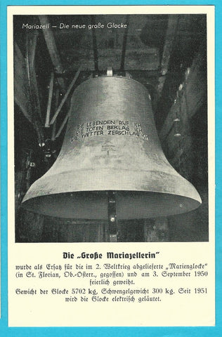 AK Mariazell - Die neue große Glocke. (1952)