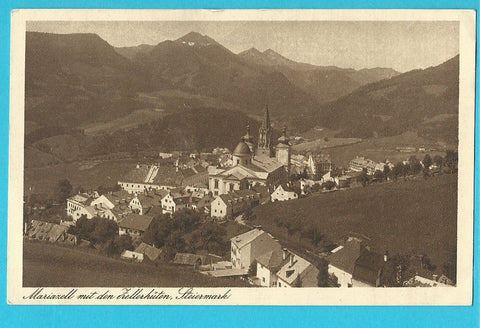AK Mariazell mit den Zellerhüten. (1924)