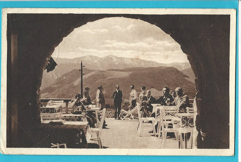 AK Schwebebahn Bürgeralpe. Hotel Bürgeralpe. Blick auf die Hochschwabgruppe. (1928)