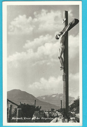 AK Mariazell, Kreuz auf der Bürgeralpe. (1939)