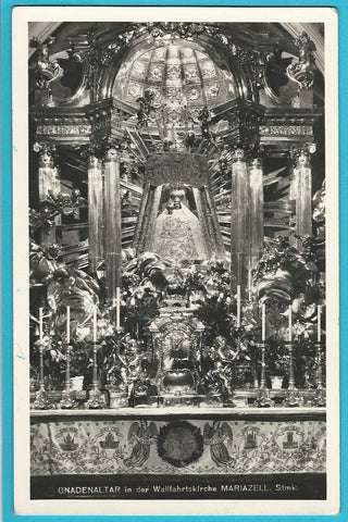 AK Gnadenaltar in der Wallfahrtskirche Mariazell.