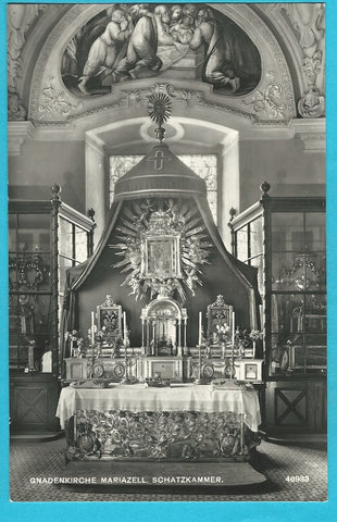 AK Gnadenkirche Mariazell. Schatzkammer. (1959)