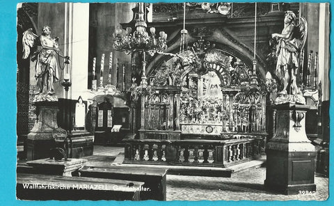 AK Wallfahrtskirche Mariazell. Gnadenaltar.
