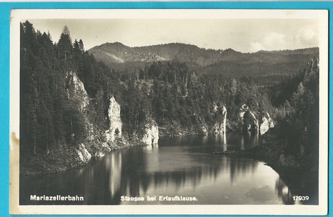 AK Mariazellerbahn. Stausee bei Erlaufklause. (1928)