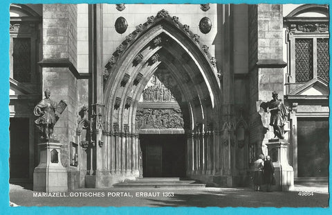 AK Mariazell. Gotisches Portal.