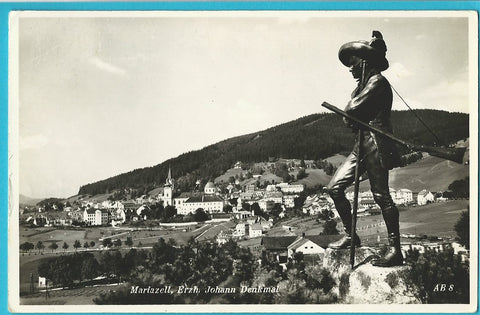 AK Mariazell, Erzh. Johann Denkmal.