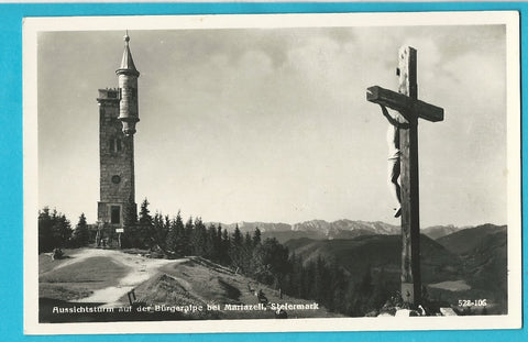 AK Aussichtsturm auf der Bürgeralpe bei Mariazell.
