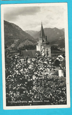 AK Frühlingsstimmung aus Mariazell. (1933)