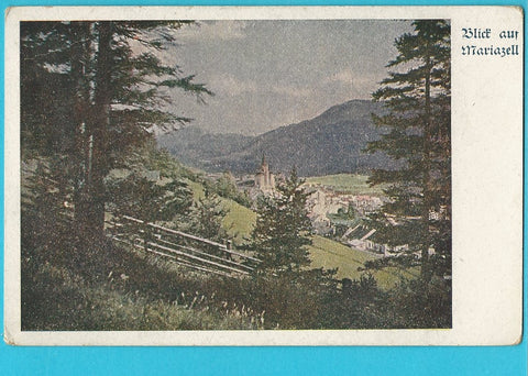 AK Blick auf Mariazell.