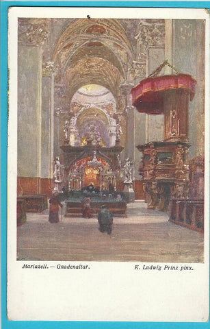AK Mariazell. Gnadenaltar. (K. Ludwig Prinz pinx)