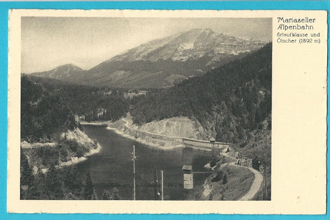 AK Mariazeller Alpenbahn. Erlaufklause und Ötscher. (1934)