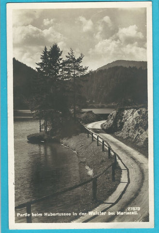 AK Partie beim Hubertussee in der Walster bei Mariazell. (1929)
