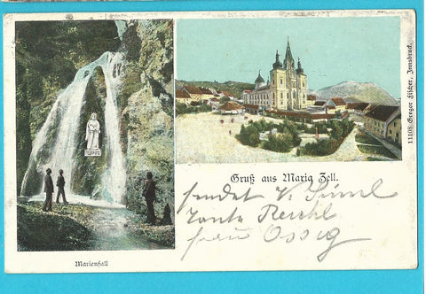AK Gruß aus Mariazell. Marienfall.