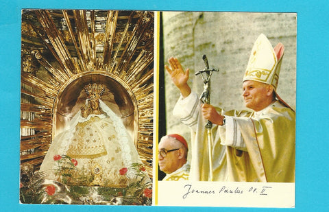 AK Gnadenstatue v. Mariazell. Papst Johannes Paul II.