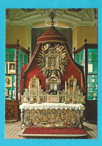 AK Mariazell. Schatzkammeraltar mit dem von König Ludwig von Ungarn gestifteten Marienbild.