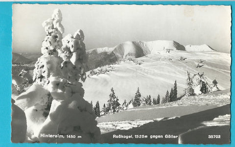 AK Hinteralm. Roßkogel gegen Göller. (1957)