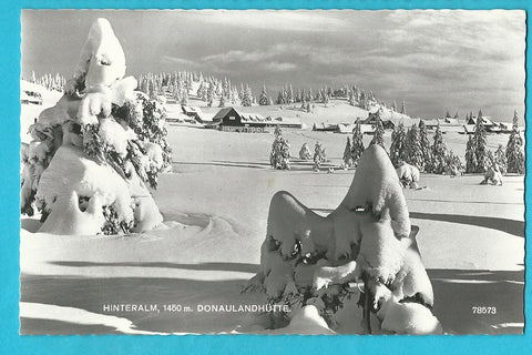 AK Hinteralm, Donaulandhütte. (1968)