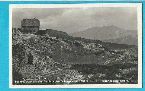 AK Schneealpenhaus des Oe. G. V. am Schauerkogel. Schneealpe. (1930)