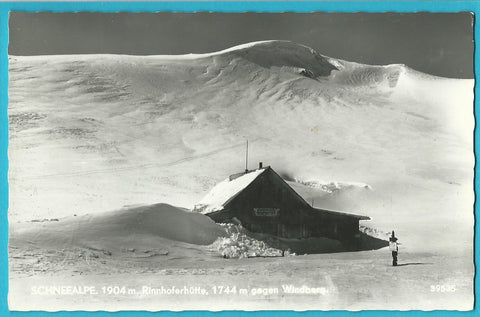 AK Schneealpe. Rinnhoferhütte gegen Windberg.