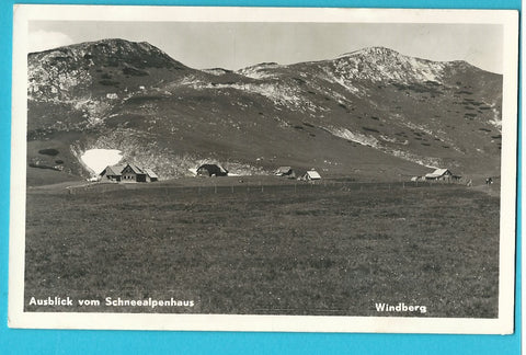 AK Ausblick vom Schneealpenhaus. Windberg.