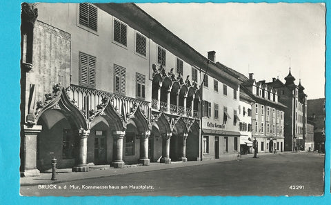 AK Bruck an der Mur. Kornmesserhaus am Hauptplatz. (1957)