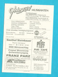 Autogrammkarte Ganzstein Musikanten.