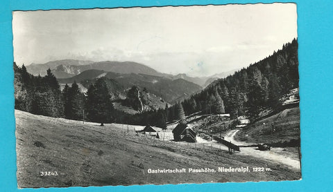 AK Niederalpl. Gastwirtschaft Passhöhe. (1957)