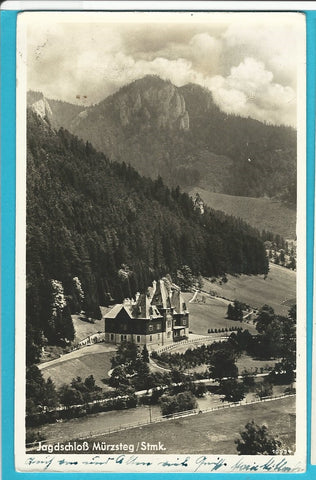 AK Jagdschloß Mürzsteg. (1939)