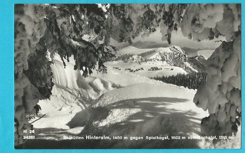 AK Skihütten Hinteralm gegen Spielkogel vom Hochalpl.