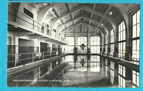 AK Veitsch im Mürztal. Hallenschwimmbad. (1960)